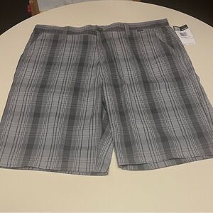 Hurley Men's Gray Plaid Shorts